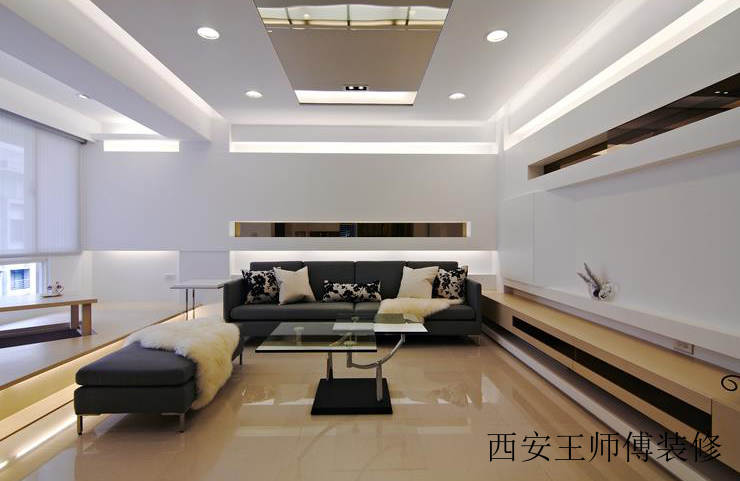 住宅公寓客厅时尚设计现代精装样板房
