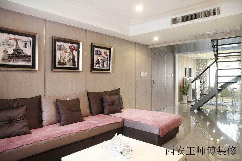 时尚潮流现代 复式金属楼梯装饰