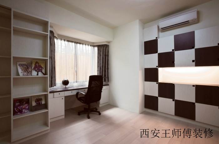 现代简约家居书房样板间
