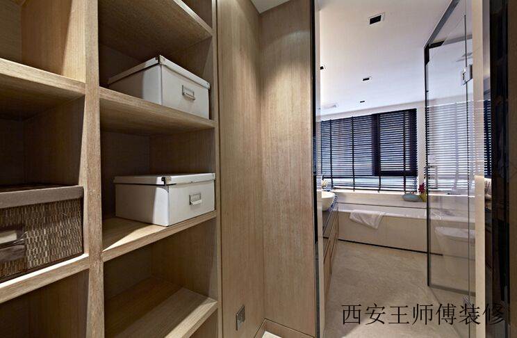 简约时尚现代实木浴室柜设计装潢图片