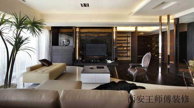 后现代风客厅电视背景墙设计