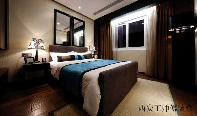 儒雅新中式卧室软装装饰欣赏图