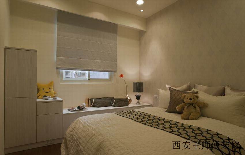 灰白简约现代儿童房装修图