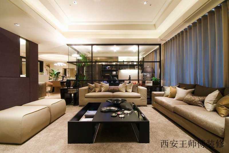 时尚现代公寓客厅茶几装饰图