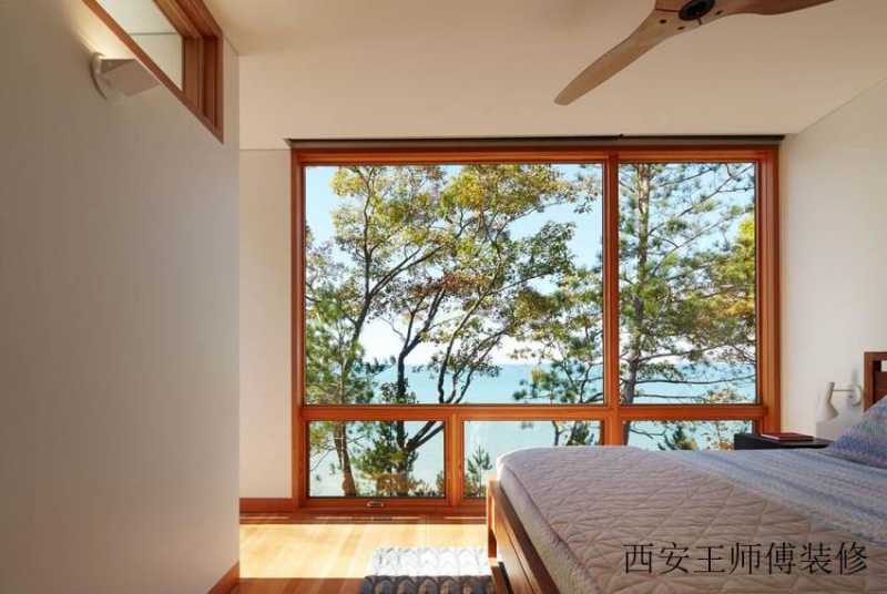 休闲美式风格卧室窗户效果图