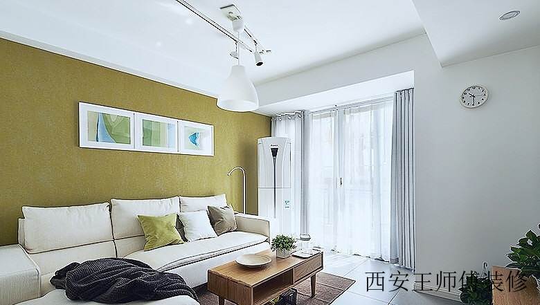 清新简约设计家居室内沙发背景墙装饰欣赏图