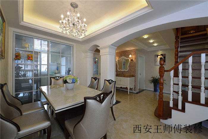 精美简约美式风格餐厅设计装修图