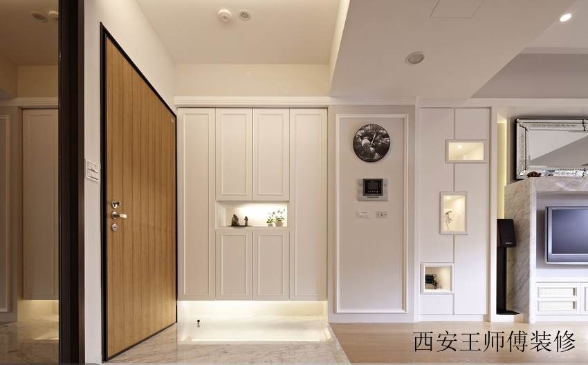 简欧家居进门玄关鞋柜设计