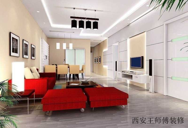 时尚欧式风格隐形门电视背景墙设计效果图