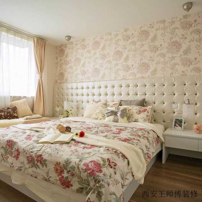 碎花唯美混搭卧室装潢效果图
