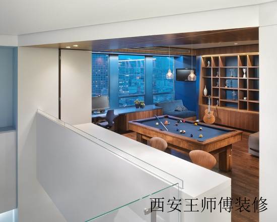 古朴地中海别墅桌球室设计