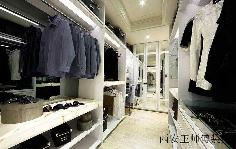 8方简约设计装修风格家装衣帽间效果图