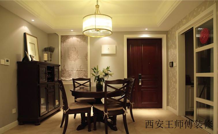 美式乡村风格餐厅装修效果图