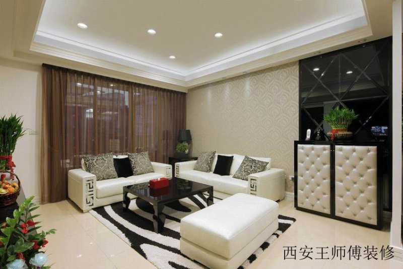 时尚混搭客厅沙发效果图