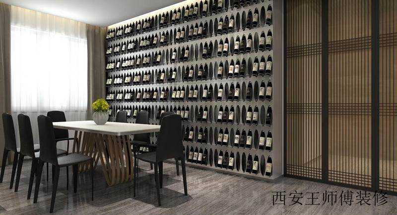 简约餐厅酒柜设计装修欣赏图