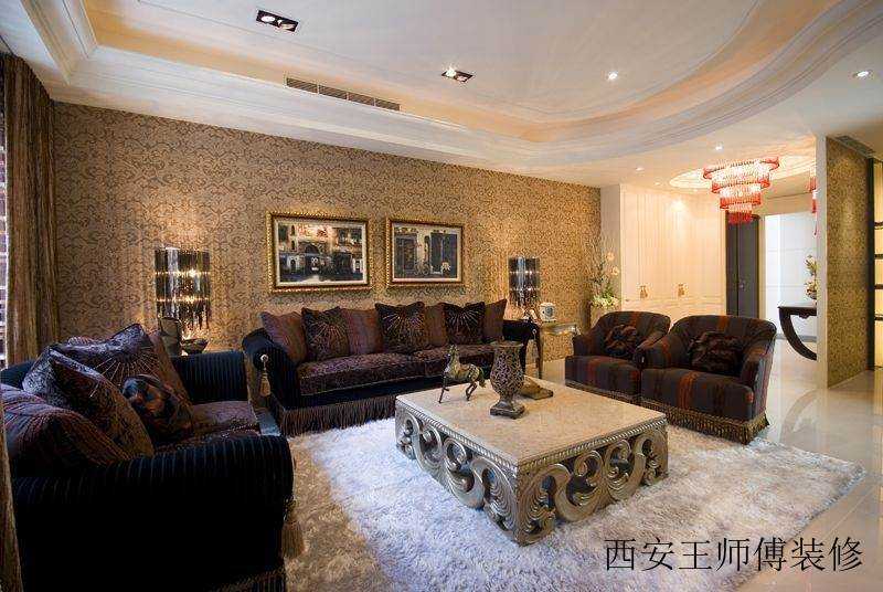 低奢新古典三居客厅装修图