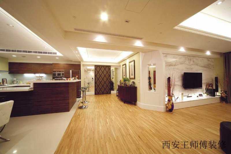 现代风格大三居过道设计