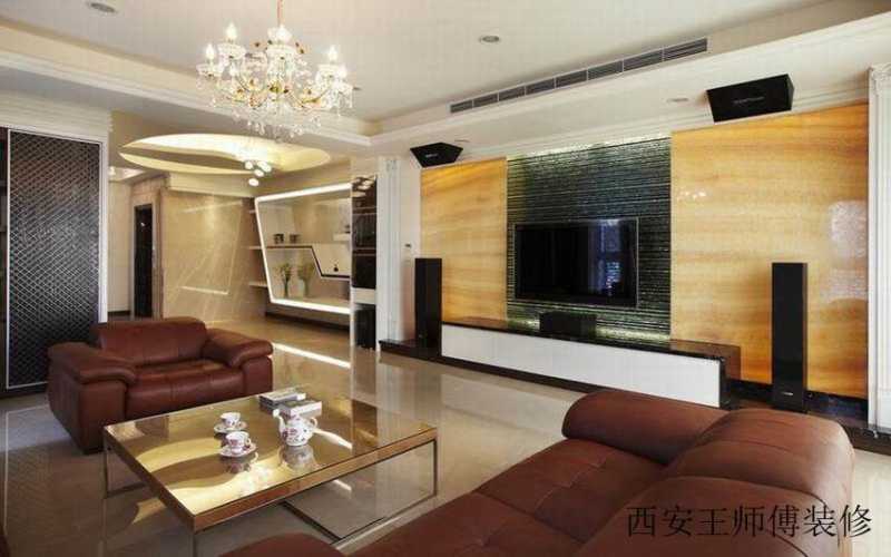 现代风格 客厅电视背景墙效果图