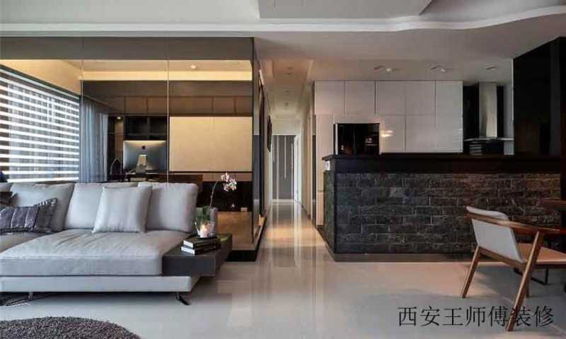 时尚后现代风家居吧台隔断设计