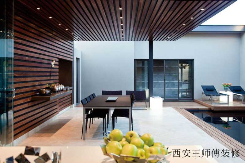 时尚创意现代别墅餐厅布置