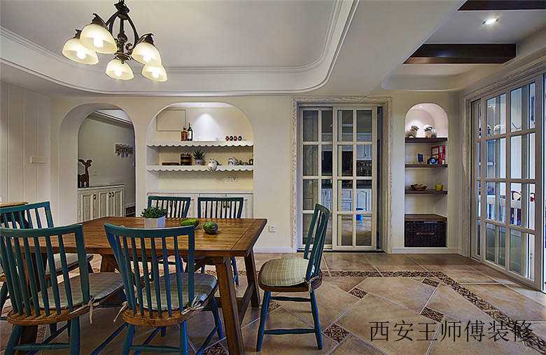 美式文艺悠闲居家餐厅设计装修欣赏图