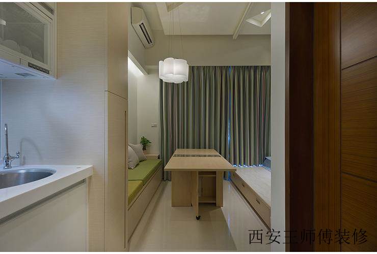 简约单身公寓室内窗帘设计