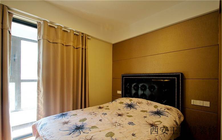 时尚现代设计卧室床头背景墙装饰图