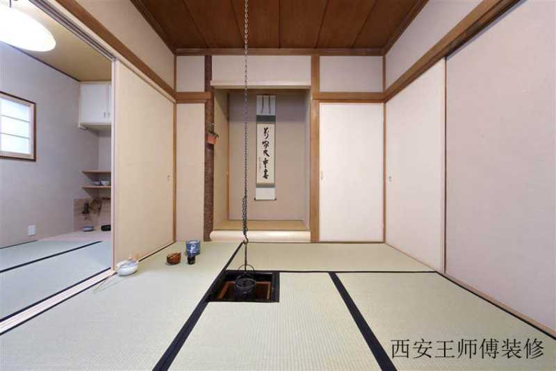 禅意和风日式榻榻米卧室隔断设计装修图