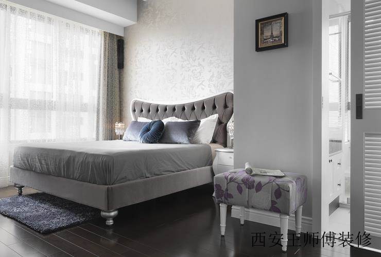 简欧时尚现代家装卧室隔断装修设计图