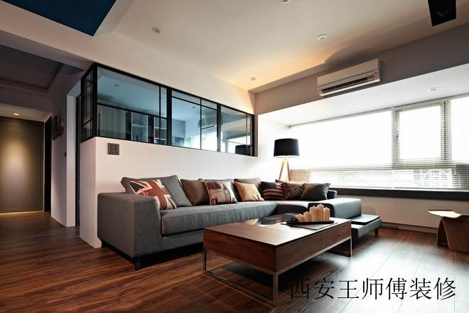 港式新中式混搭客厅效果图