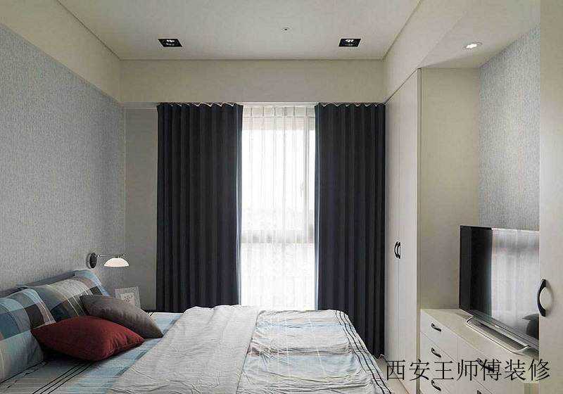 安静祥和简约现代卧室窗户装饰效果图