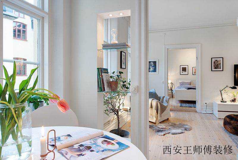 简约设计小户型一室两厅室内装修图片