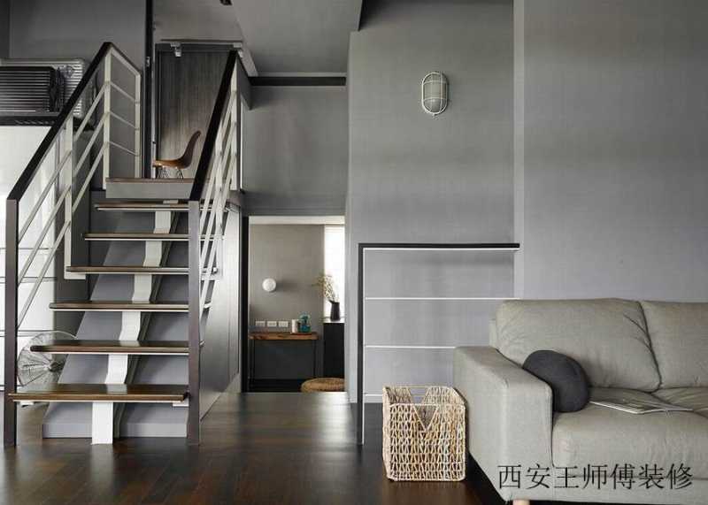 复式楼梯现代设计装潢案例图