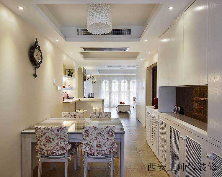 简欧田园风装修餐厅效果图