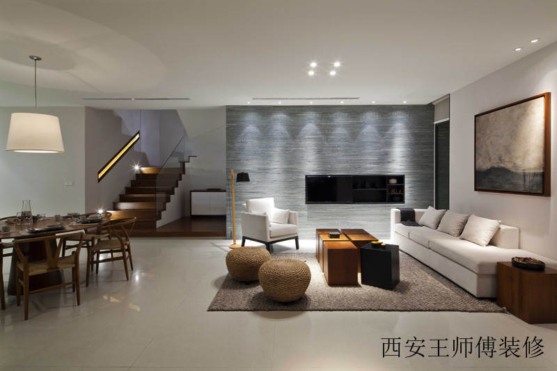 简洁大方简约别墅客厅装修图