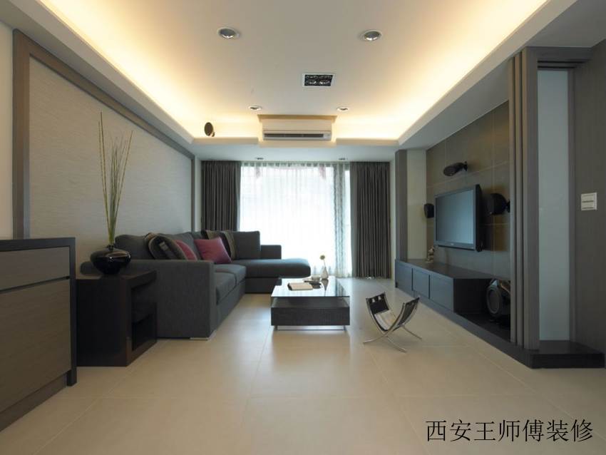 简约设计装修客厅吊顶效果图