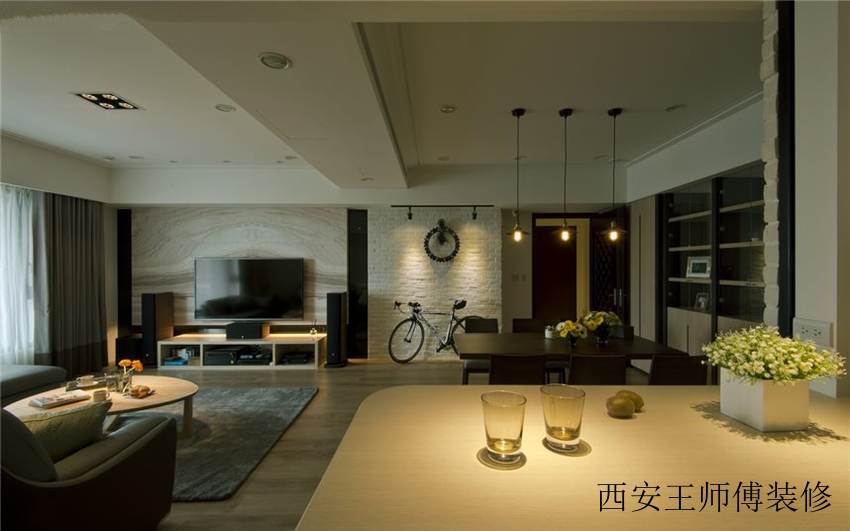 时尚简约公寓吊顶设计