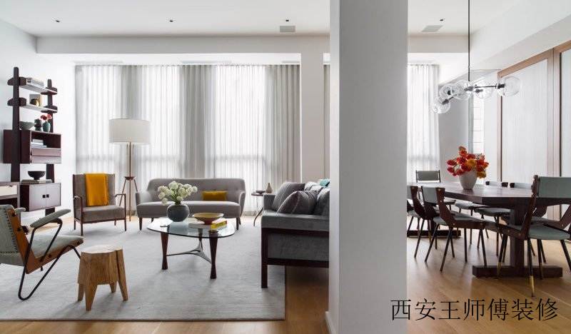 时尚现代设计客餐厅隔断装修图
