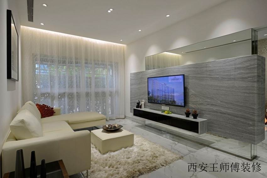 简洁时尚现代客厅装饰图