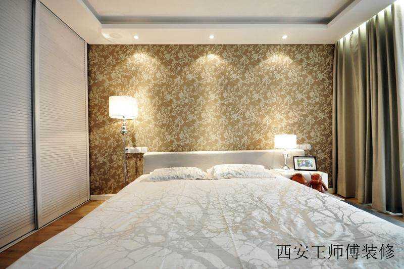 时尚简约卧室壁纸效果图