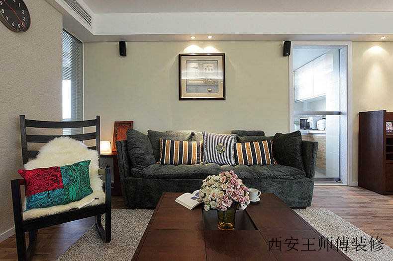 简朴日式风格客厅装饰效果图