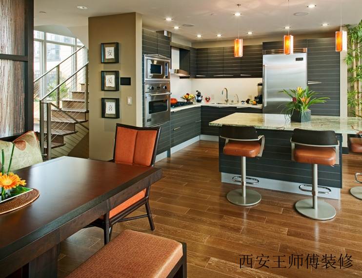 美式工业风混搭厨房装饰大全