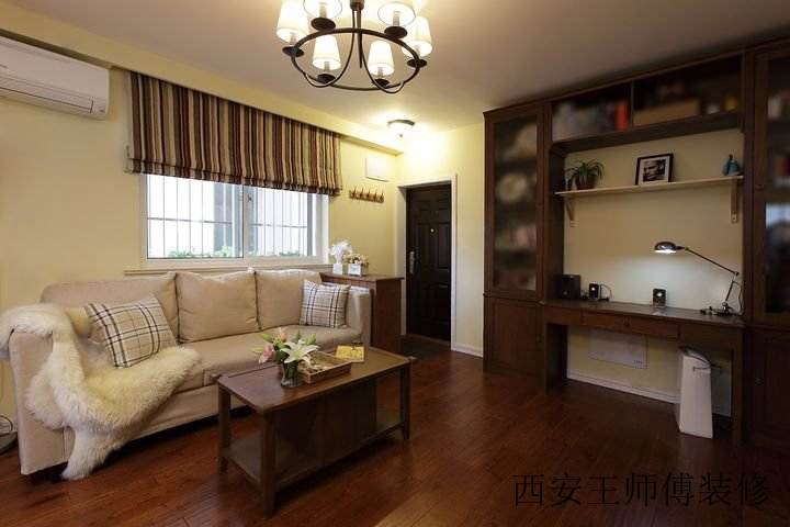 简朴田园风格小三居客厅家装效果图