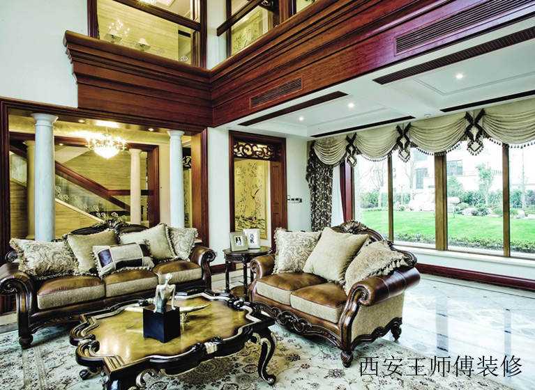 奢华法式新古典客厅沙发效果图
