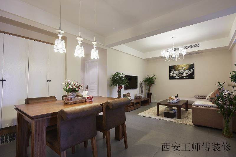 混搭田园风餐厅布置