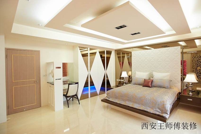时尚豪华现代卧室装修展示图
