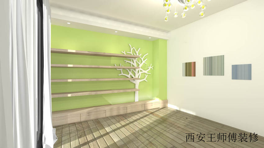 简洁清新北欧风 分层置物架设计