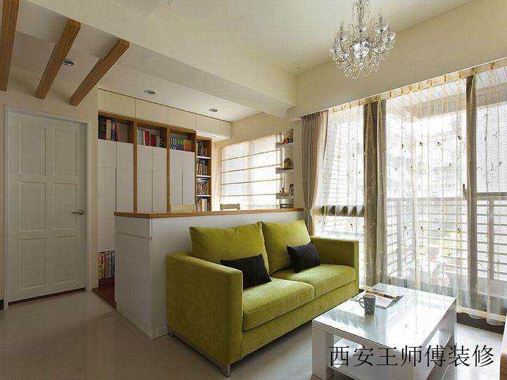 40平简约小户型家居吧台隔断设计装修图
