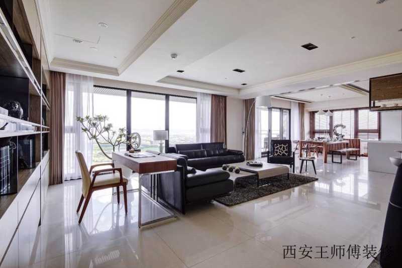 开放式现代公寓空间布局图