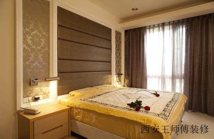 时尚现代装修卧室窗帘效果图